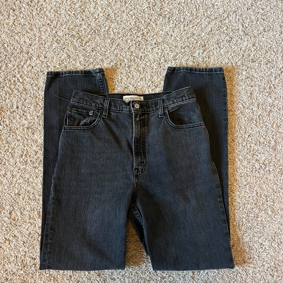 Abercrombie & Fitch Denim - Abercrombie & Fitch Black Straight Jeans